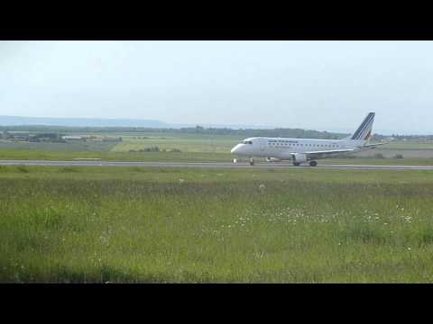 Embraer 170 takes-off at Metz/Nancy Lorraine Airport (LFJL)