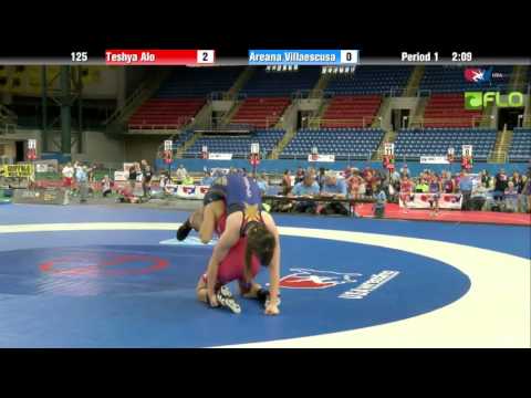 Junior WM 125 - Teshya Alo (Hawaii) vs. Areana Villaescusa (Arizona)