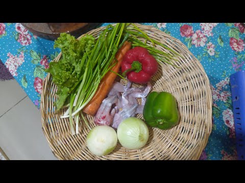 Wow frog fried with vegetable recipe #cooking man//cooking style//