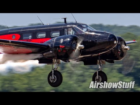 Matt Younkin Beech 18 Aerobatics - Battle Creek Airshow 2022