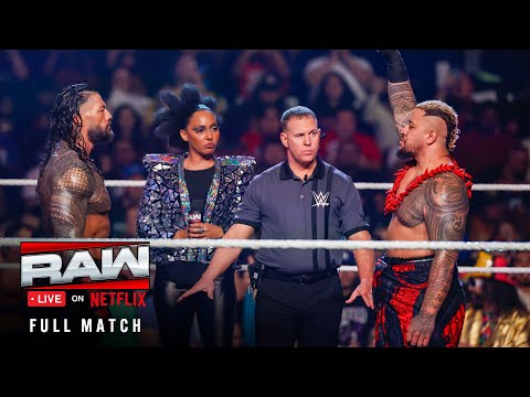 FULL MATCH: Roman Reigns vs. Solo Sikoa | Tribal Combat for Ula Fala: Raw on Netflix premiere