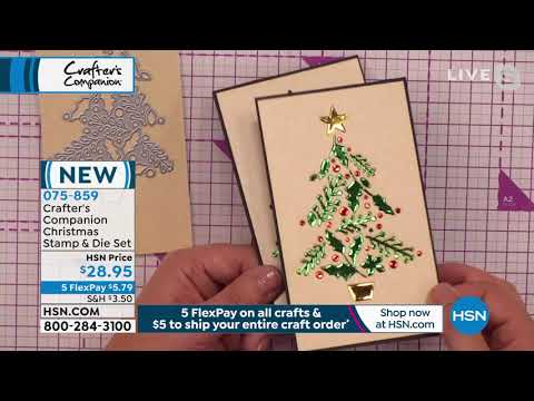 Crafter's Companion Christmas Cheer Abstract Stamp and D...