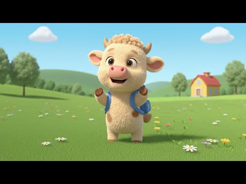 Vacuta cu parul cret calatoreste - Cantecel pentru copii