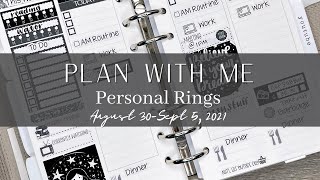 Plan with Me | Personal Rings | August 30-Sept 5, 2021 (feat. River Street Stickers #planwithme