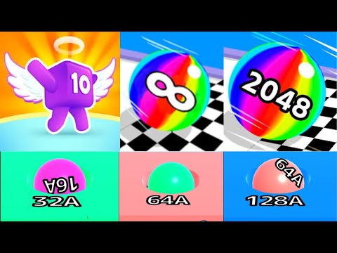 Ball Run Infinity vs Ball Run 2048 vs Level Up Numbers #ballgamezone #cutiepie22yt