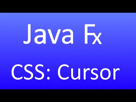 JavaFX [62] - CSS - Mauszeiger ändern