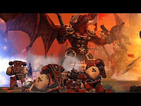 Unification Mod | Blood Ravens & Hammers of Dorn vs Chaos! - Survival / WH40K: Dawn of War Soulstorm