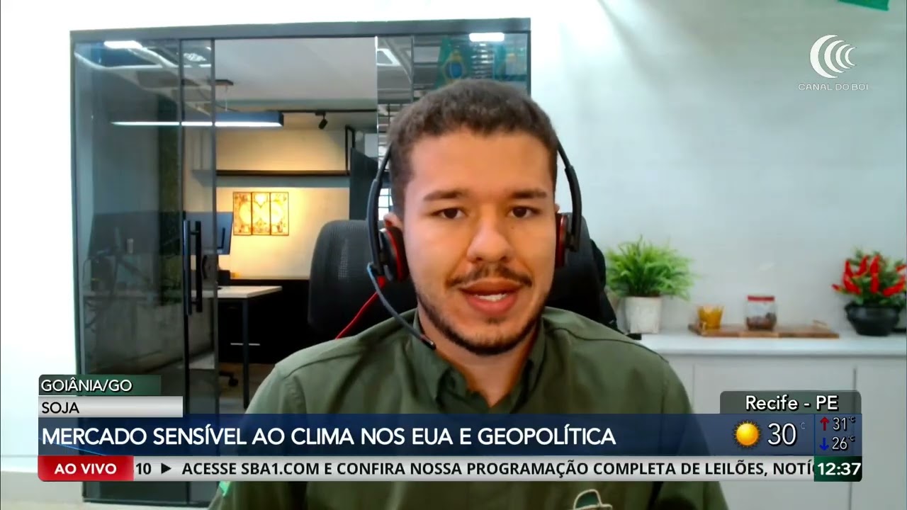 Mercado do soja sensível ao clima nos EUA e a geopolítica