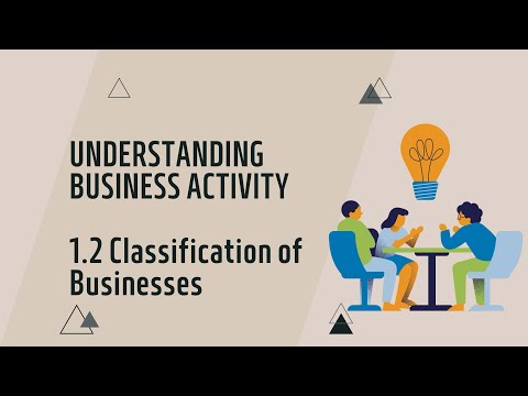 IGCSE Business Studies: Chapter 1.2 Classification of Businesses