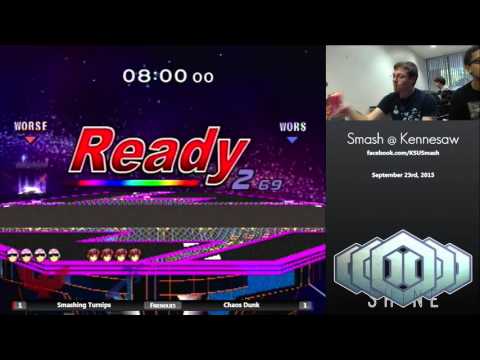 KSU 9/23/15 - Smashing Turnips (Falcon) v Chaos Dunk (Marth) - SSBM