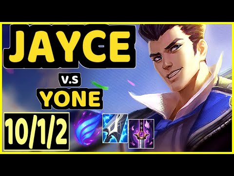 TINOWNS (JAYCE) vs YONE - 10/1/2 KDA MID GAMEPLAY - BR Ranked GRANDMASTER
