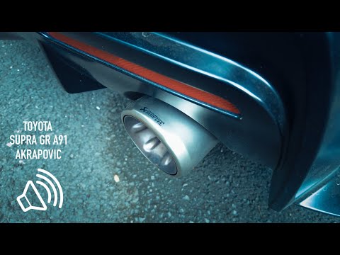 Toyota Supra GR Akrapovic Exhaust sound