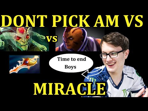 Miracle VS Anti Mage- Dont pick AM against him Dota 2 (7.24)