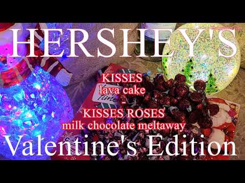 HERSHEY'S Valentine's Day KISSES - lava cake & KISSES ROSES milk chocolate meltaway