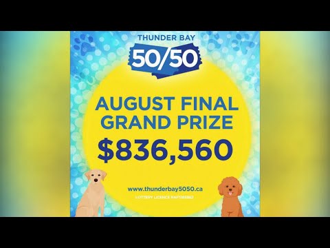 Manitouwadge man wins latest Thunder Bay 50/50 draw
