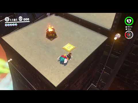 Bowser's Kingdom Power Moon 57 - Stone Wall Circuit