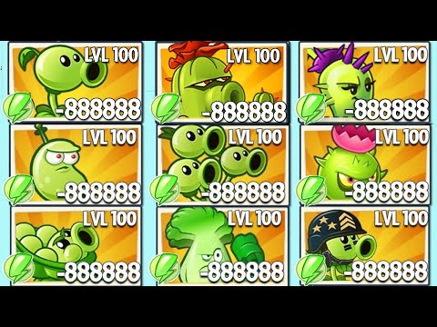 All Best GREEN Plants *3 POWER-UP Battlez - Who Will Win? - PvZ 2 Plant vs Plant