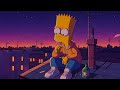 City Rooftop Calm Lofi Relax Stress Relief Bart Simpson Chill Vibes