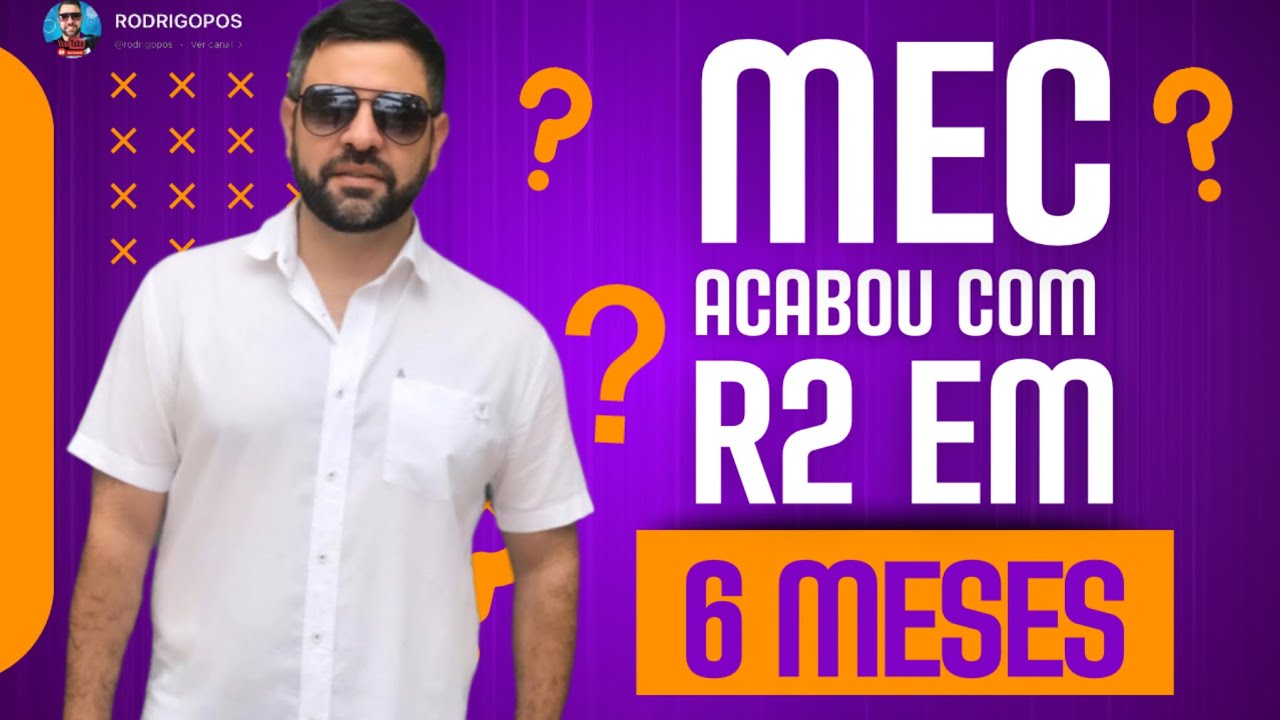 O MEC acabou com a formação pedagógica R2 em 6 meses?