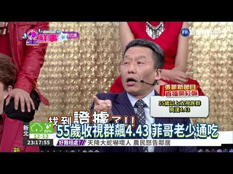 張菲強勢回歸 55歲收視群4.43