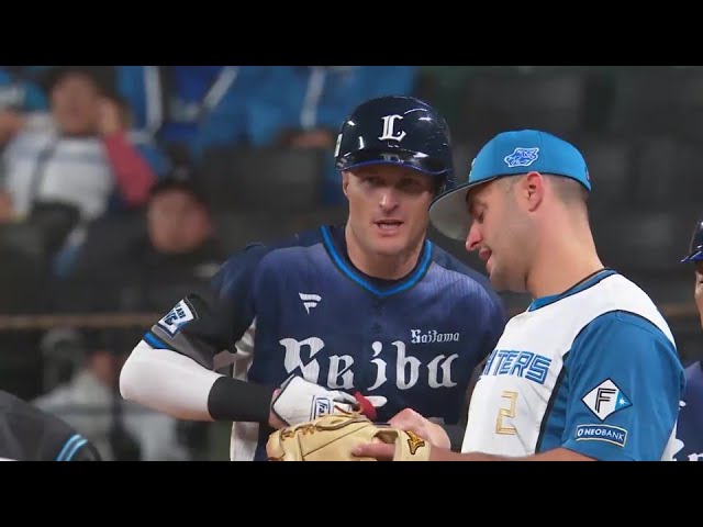 【3回表】浮いた球を逃さず!! ライオンズ・ネビン 2打席連続ヒットとなるタイムリーで追加点!! 2025年3月5日 北海道日本ハムファイターズ 対 埼玉西武ライオンズ