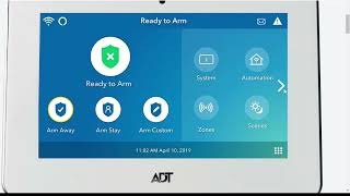 how to turn the ADT command panel backlight off
