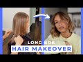 HAIR MAKEOVER WITH BLONDE BALAYAGE | LONG BOB HAIRCUT