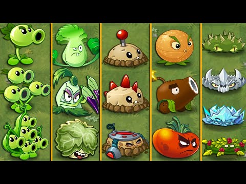 PvZ 2 Discovery - Evolution All Plants NOOB - PRO - HACKER - GOD