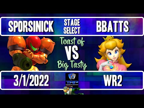 Stage Select 20 Tasty: Sporsinick (Samus) Vs. Bbatts (Peach) - WR2