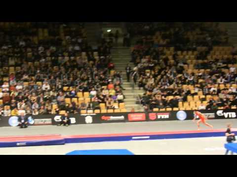 CHN Wenchao Meng Prelim 1st Pass 2015 World Champs Tumbling