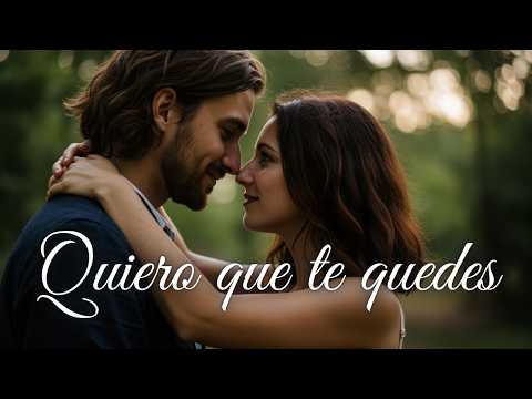 Quiero Que Te Quedes ❤️ Esta canción dice todo lo que no se como decirte - Balada de amor real