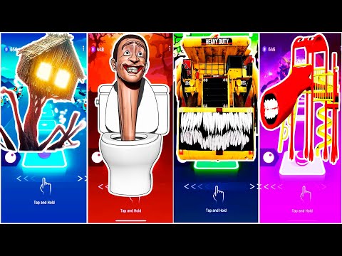 House Head vs Giant Dump Eater vs Extra Slide vs Skibidi Toilet | Tiles Hop