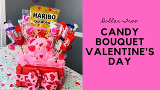 Dollar Tree $13 Valentine’s Day Candy Bouquet DIY❤️