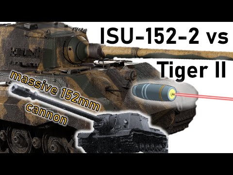 SIZE MATTERS | Super ISU-152-2 vs TIGER II | 152mm BL-10 Armour Penetration Simulation