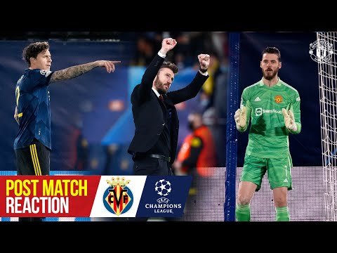 Carrick, De Gea and Lindelof react to crucial win | Villarreal 0-2 Manchester United | UCL