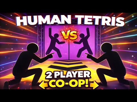 HUMAN TETRIS | 2 Player Co-Op IRL Game | Immersive Warm-Up Challenge (FULL)