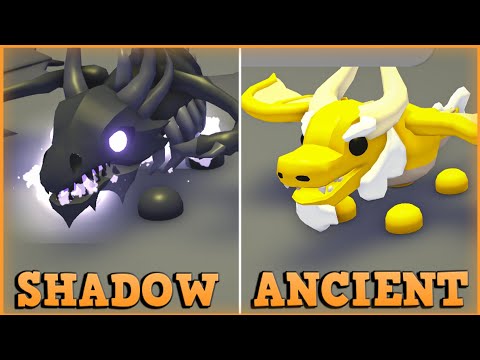 Ancient Dragon vs Shadow Dragon Comparing - Adopt Me Roblox