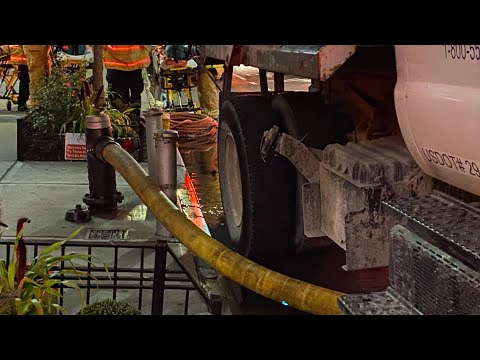 **BLOCKED FIRE HYDRANT** FDNY Manhattan 10-76 Box 0673 Dumpster Fire in the Basement of a Mega HR