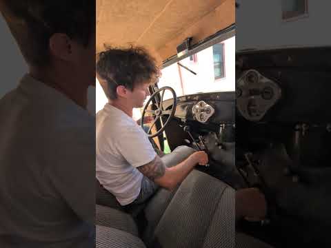Thumbnail for 1929 Ford Model A cold start from inside the cabin, Bring a Trailer auction