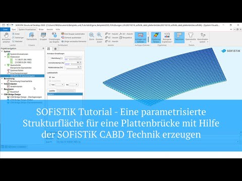SOFiSTiK Tutorial - CABD - Eine parametrisierte Fahrbahnplatte für eine Plattenbrücke modellieren.