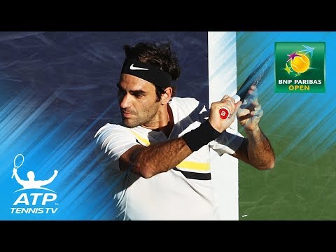 Roger Federer filthiest slice shot ever! | Indian Wells 2018