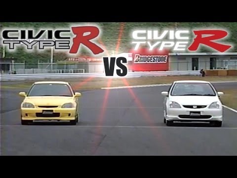 [ENG CC] Civic Type R EK9 vs. Civic Type R EP3 battle 2002