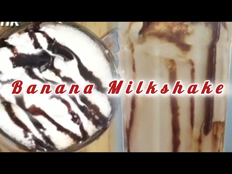 banana milkshake with ice cream🍌🥛| @armeenslifestyle
