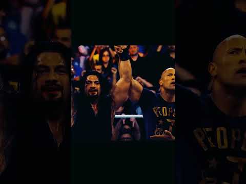 The Rock & Roman Reigns Then vs Now 'Shape of You' Edit 💙 #wwe #romanreigns #therock #edit