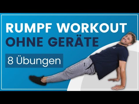 Rumpf Workout ohne Geräte ➡️ 8 Übungen für Zuhause