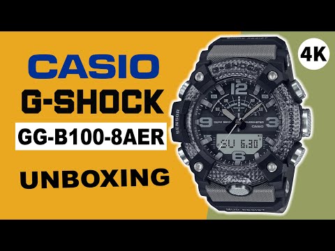 Casio G-Shock GG-B100-8AER Unboxing 4K