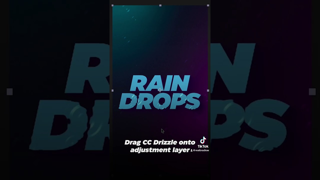 Create Rain Drops in After Effects #aftereffects #motiongraphics