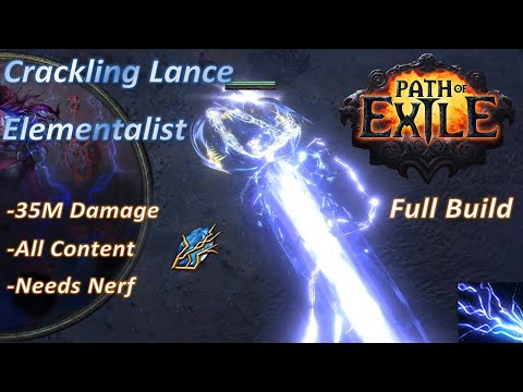 Insane Crackling Lance Elementalist Build (35M Damage) - Path of Exile 3.13