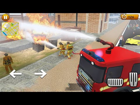 Firefighter Truck Driving Games Simulator #2 - Android Gameplay
