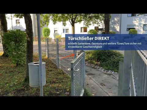 Automatisch schließendes Zauntor dank Türschließer DIREKT